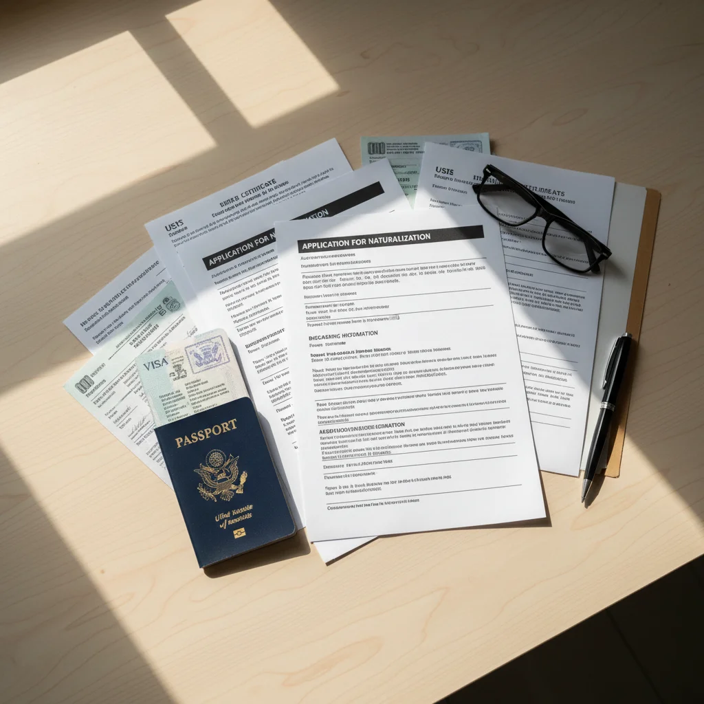 citizenship application documents paperwork