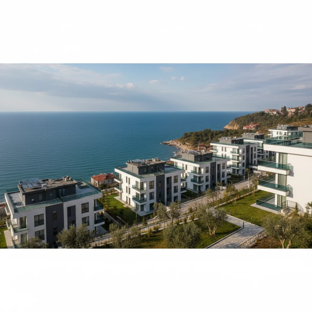 trabzon apartment buildings black sea view
