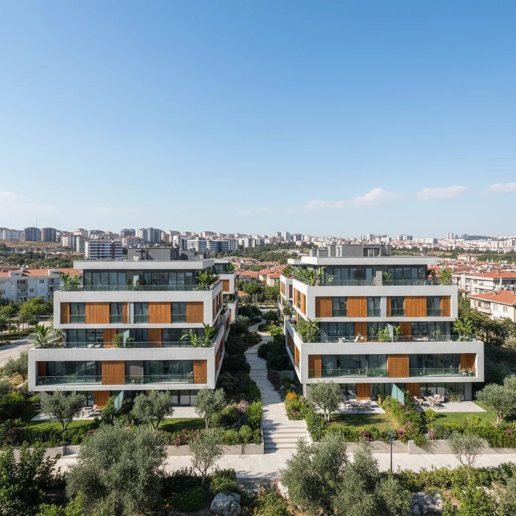 turkish secondary city apartment complex modern architecture