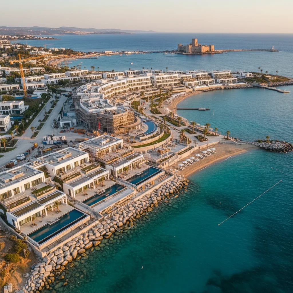 bodrum luxury resort development construction