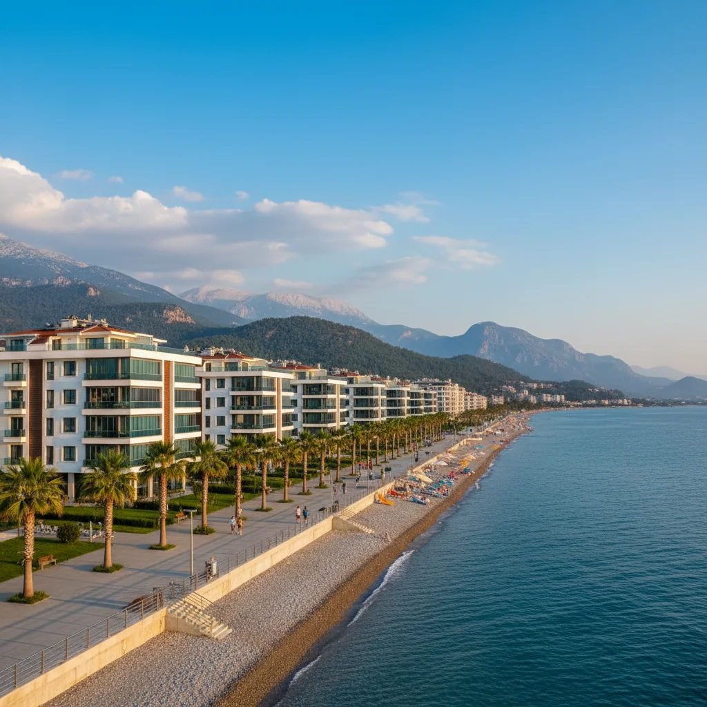 antalya konyaalti beach residential buildings