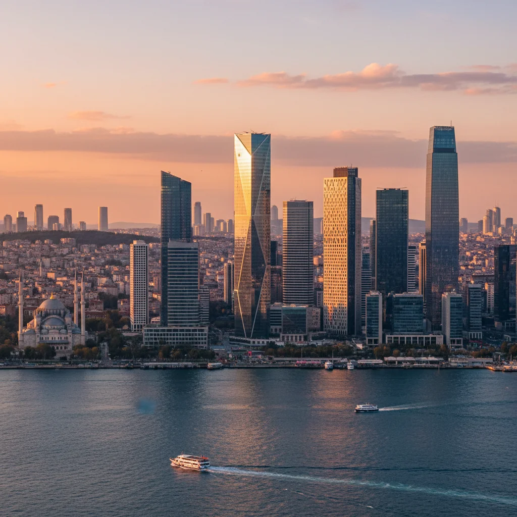 istanbul commercial office building skyline