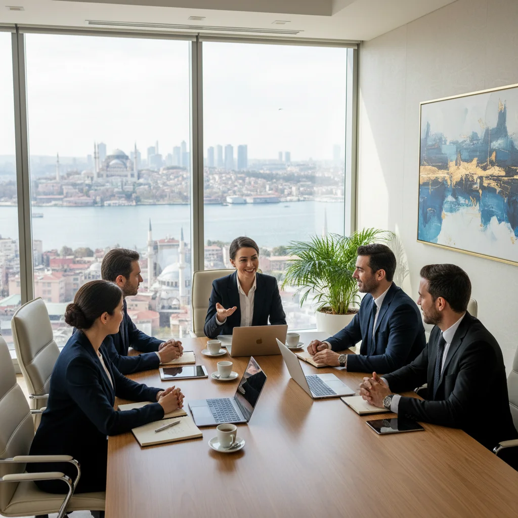 business meeting istanbul office