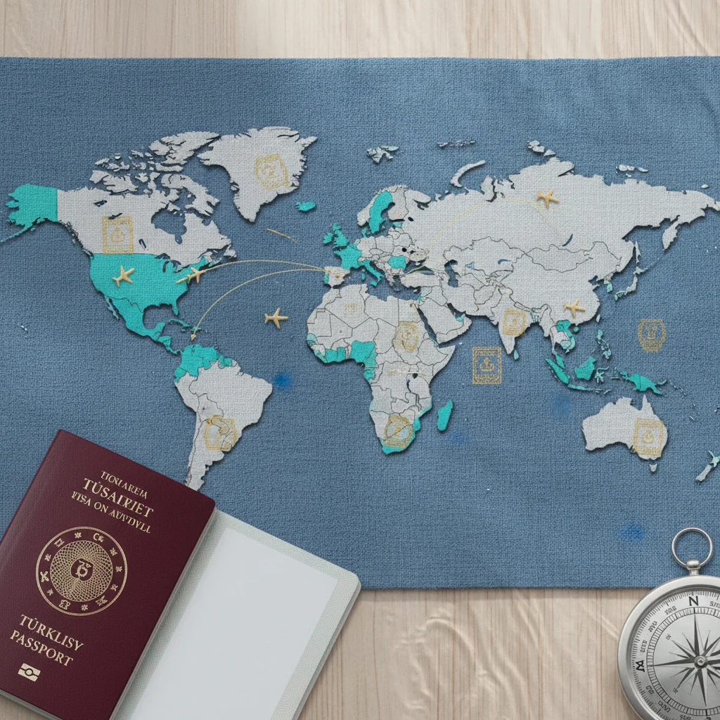 turkish passport visa free travel map