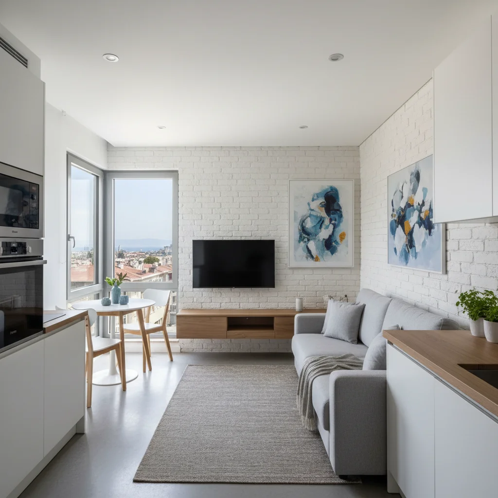 modern small apartment interior izmir