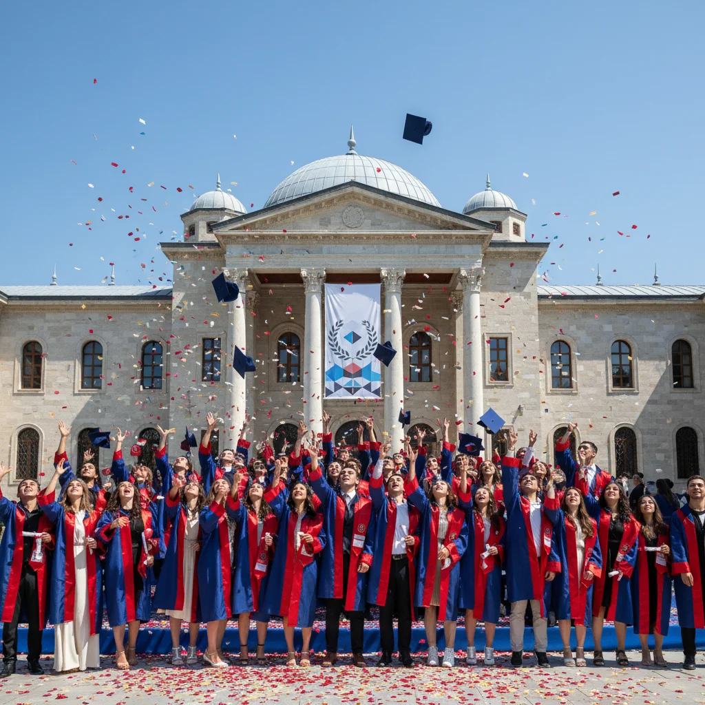 turkish students graduation ceremony success