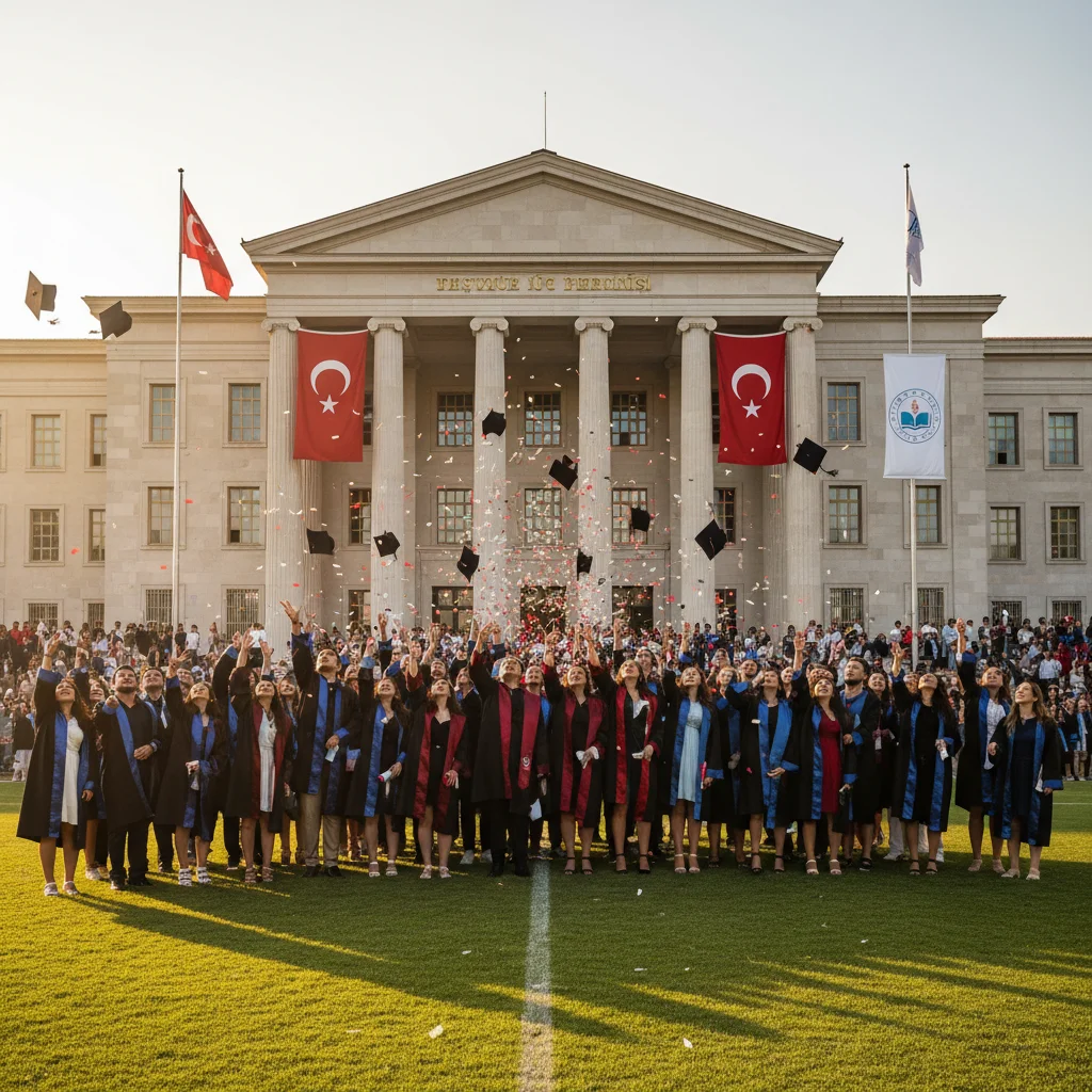 turkish university students graduation ceremony