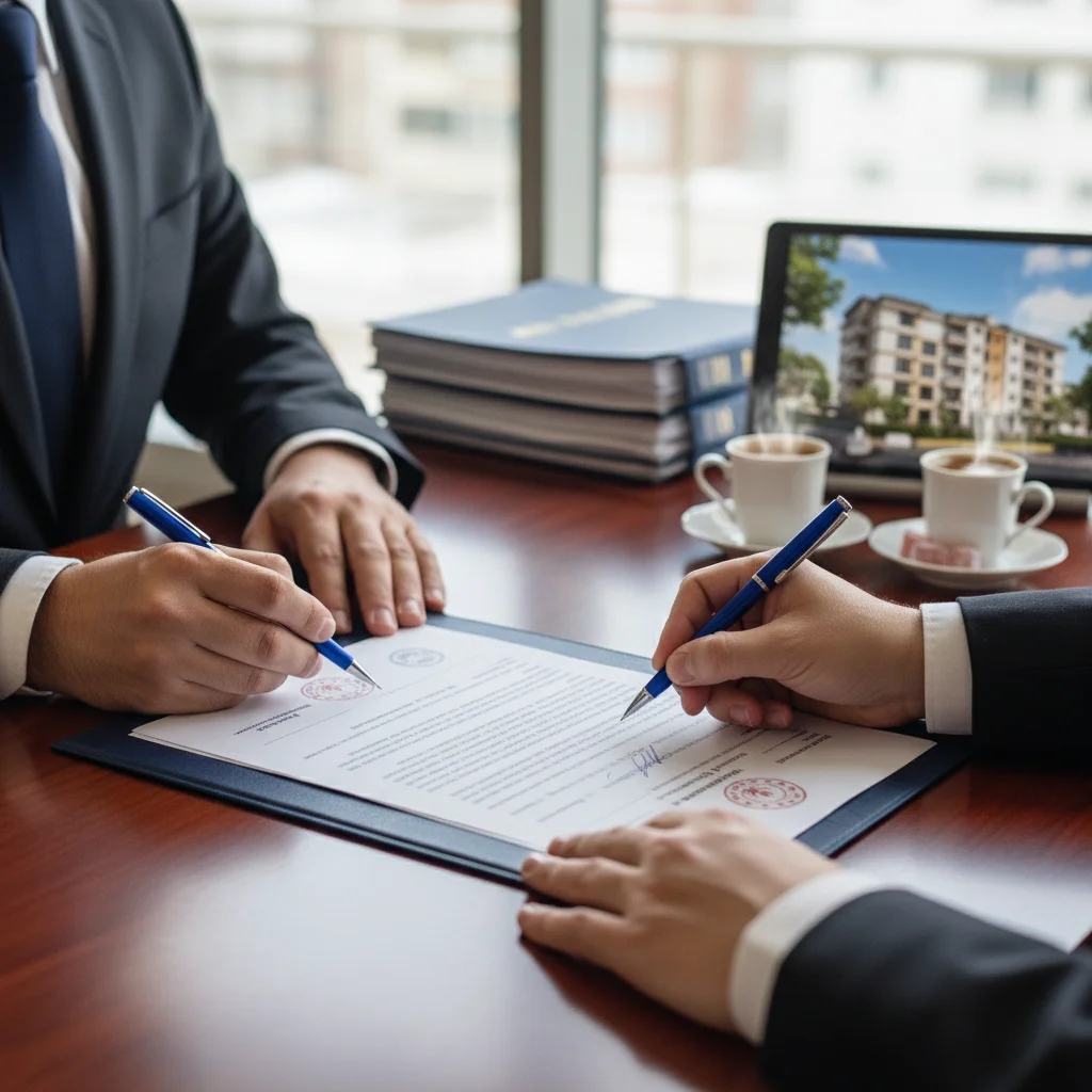 turkey property investment documents signing