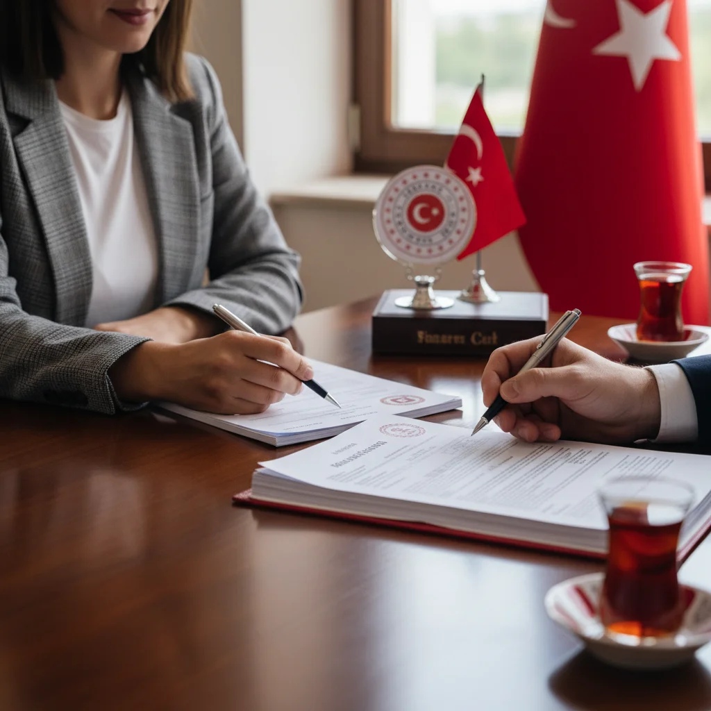 turkish property documents signing ceremony