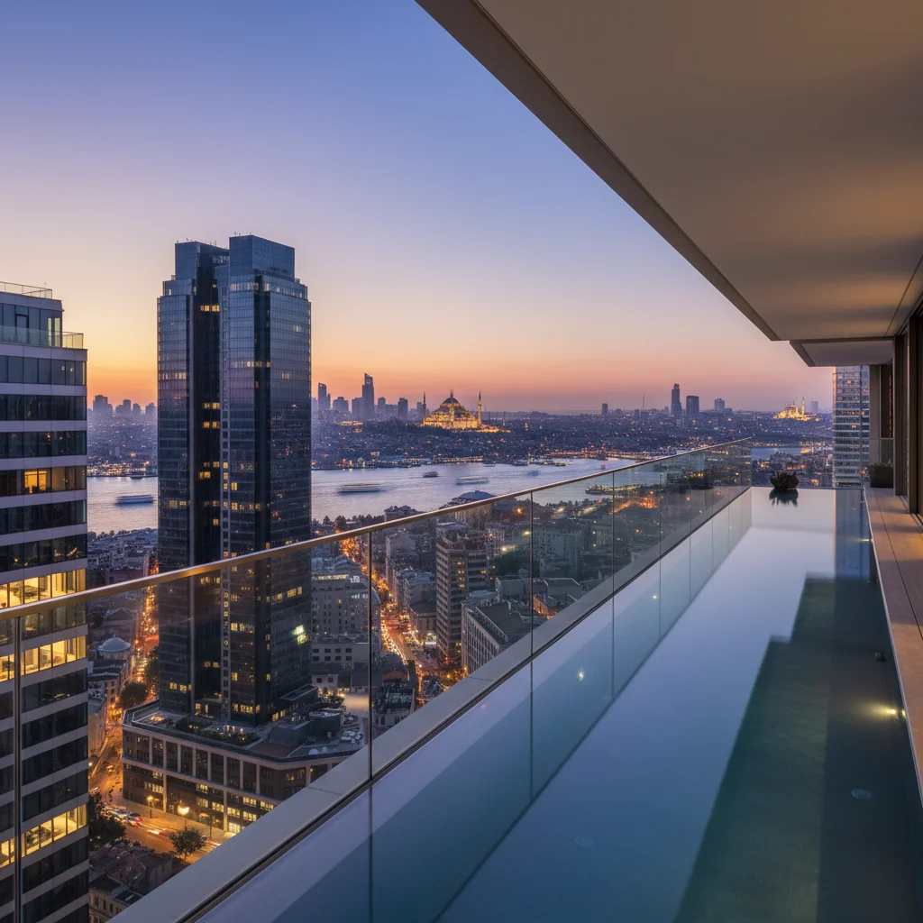 istanbul luxury apartment skyline bosphorus