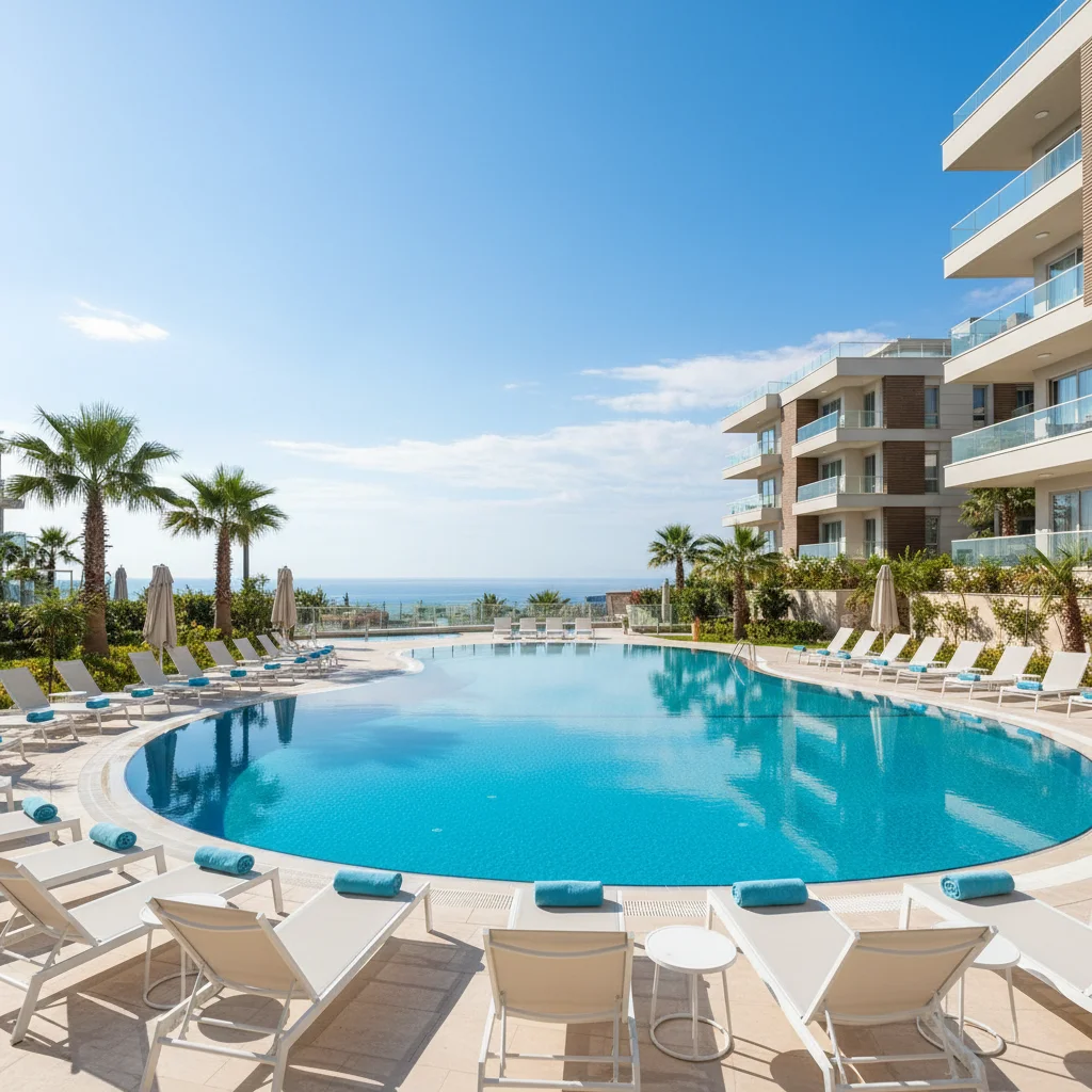 antalya residential complex swimming pool
