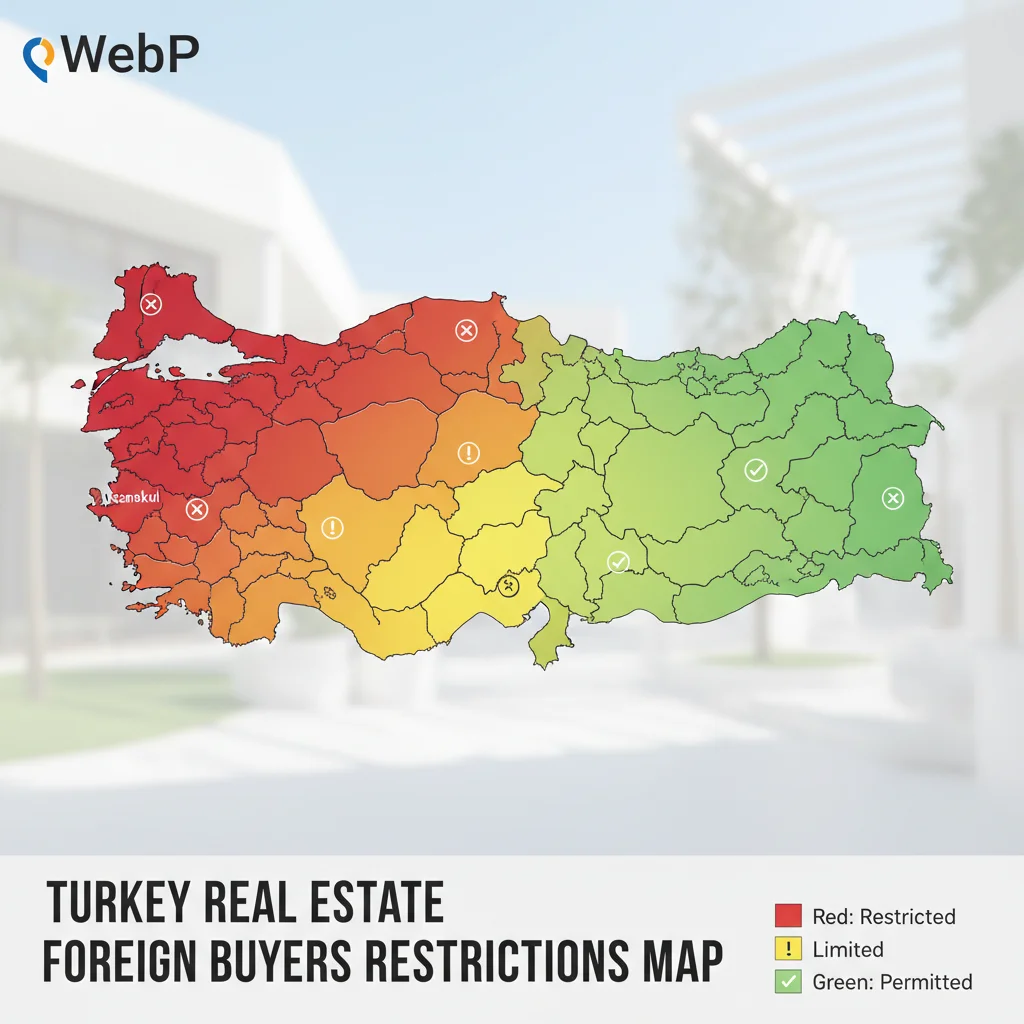 turkey real estate foreign buyers restrictions map