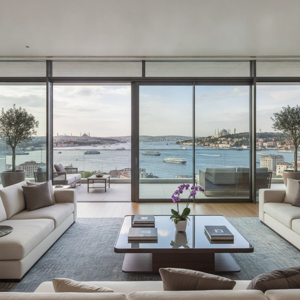 istanbul luxury apartment waterfront bosphorus view