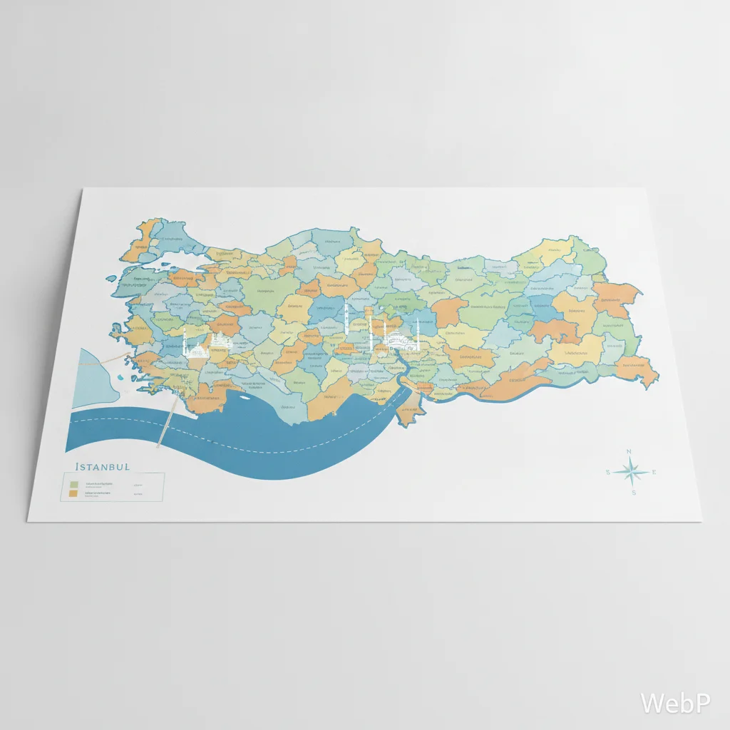 istanbul districts map overview