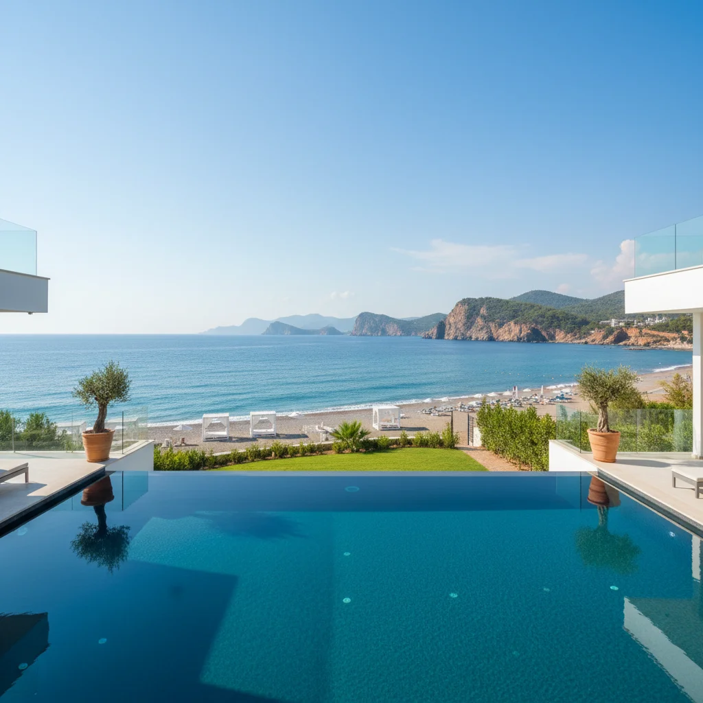 antalya beachfront property mediterranean sea view