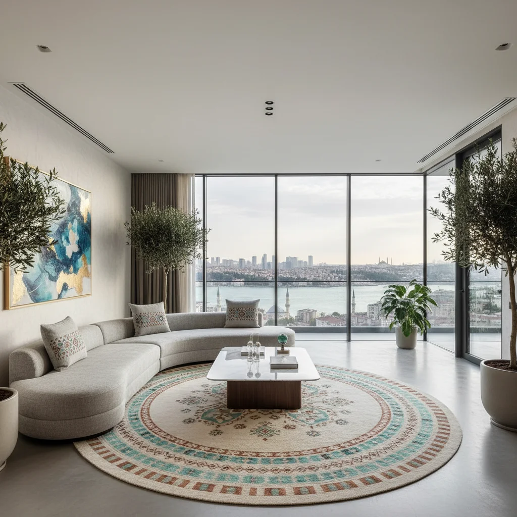 modern istanbul villa interior