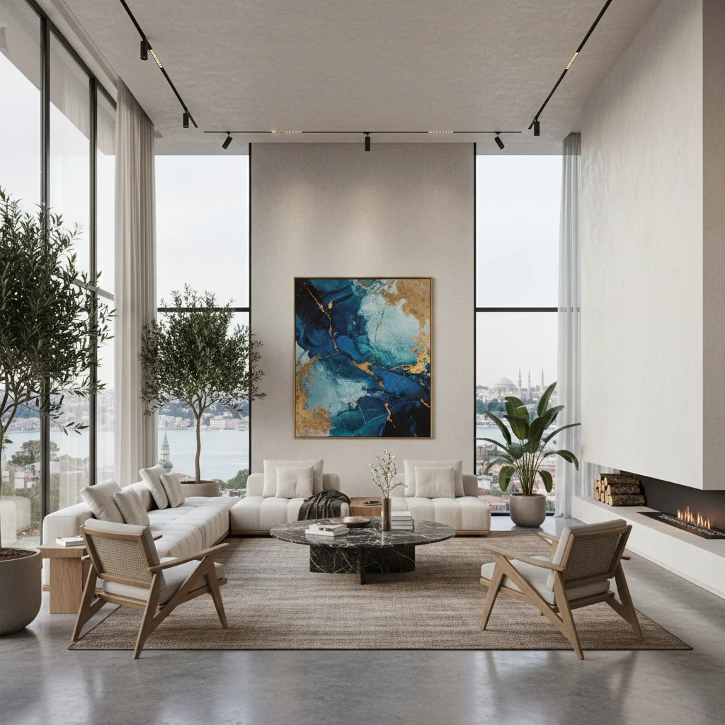 istanbul modern villa interior