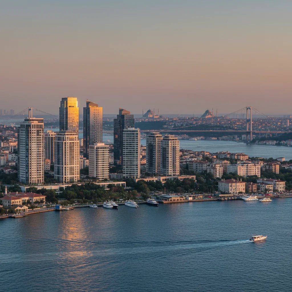 istanbul bosphorus real estate skyline