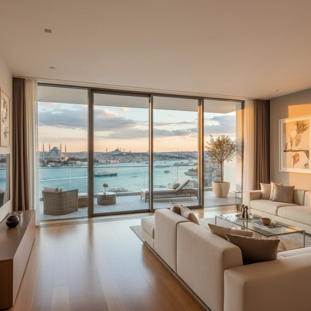 istanbul luxury apartment waterfront view