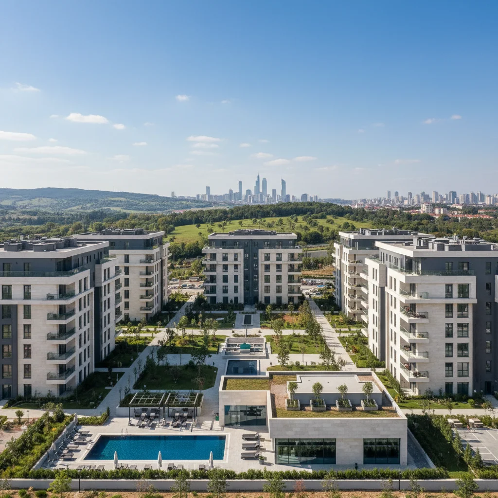 istanbul basaksehir modern residential complex